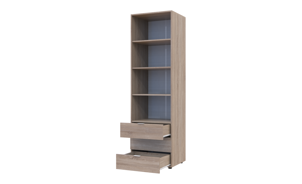 Oszlopos szekrény Doros Gelár Sonoma tölgy 3F 60х49.5х203.4 (41516131)