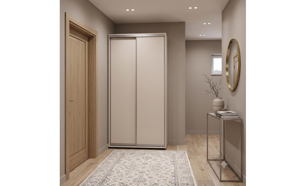 Tolóajtós gardróbszekrény Doros Sigma Slim kasmír 2 ajtó 110x60x214.4 (42005454)