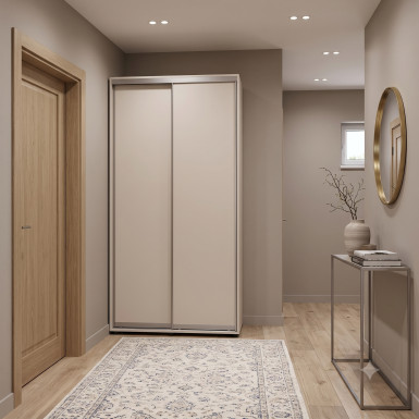 Tolóajtós gardróbszekrény Doros Sigma Slim kasmír 2 ajtó 110x60x214.4 (42005454)