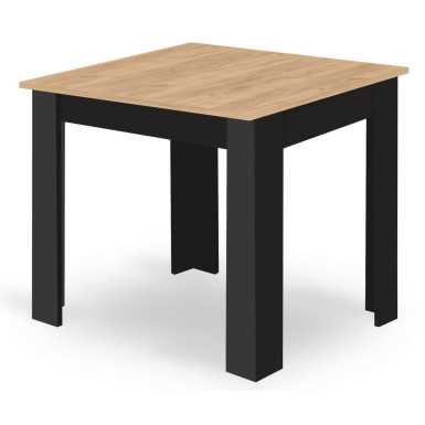 NP asztal 80x80 Artisan tölgy + fekete (100155041)
