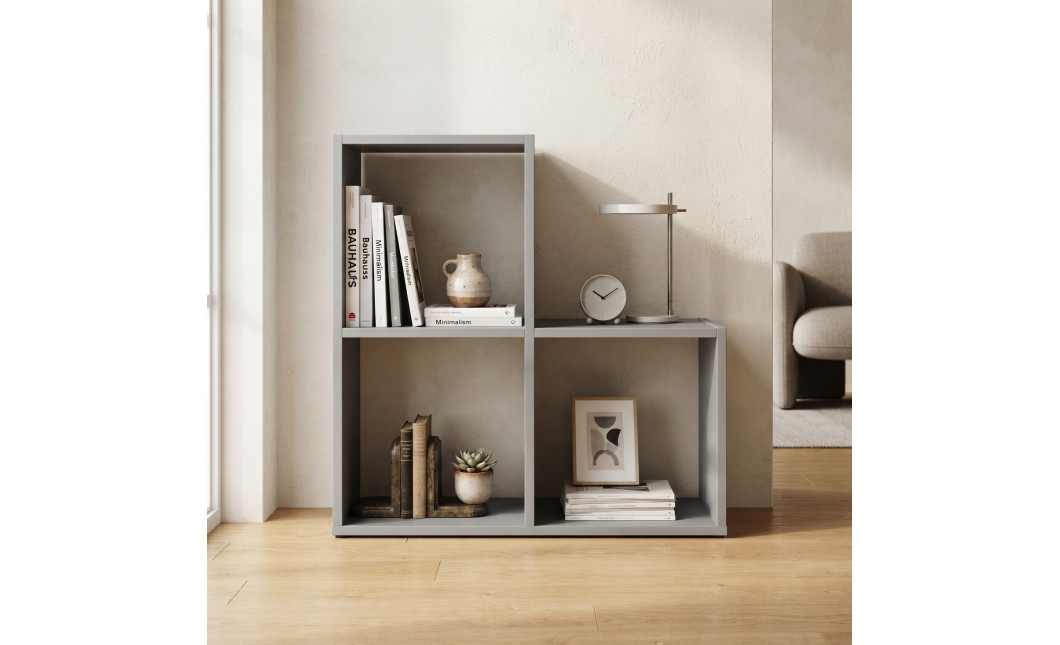 Polcrendszer Doros Step 2x2 Szürke nyitott 69х28.8х71.4 (41516177)