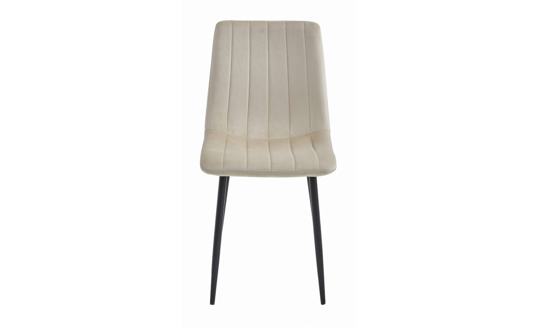 LAVA szék – világos bézs bársony / fekete lábak (10038681)