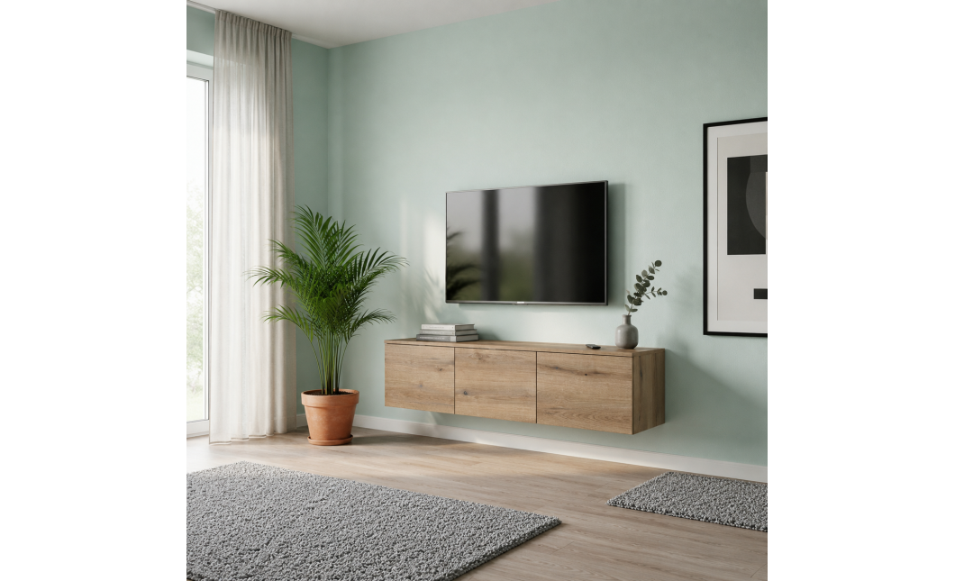 TV-állvány Doros Levia Ewoke Tölgy 3 ajtó 130х35х33 (41516290)