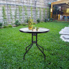 ISLAND + SOFIA kerti bútor szett: Kerek asztal 60 cm і 2 szék, fekete (10070024)