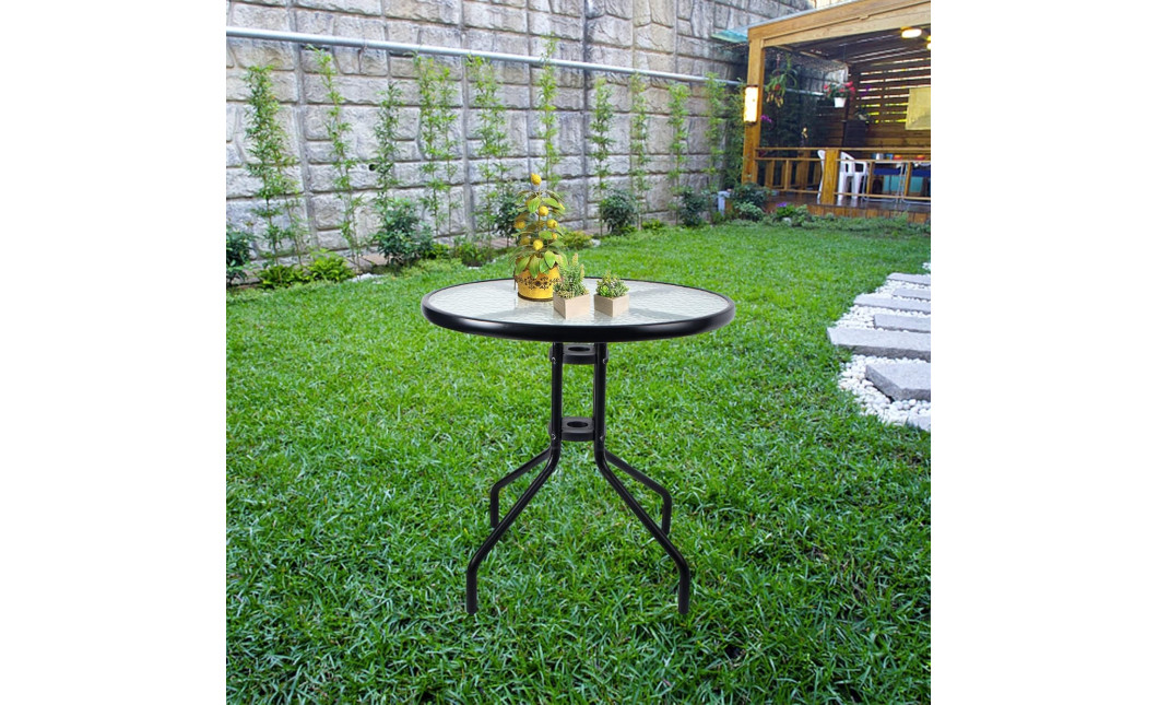 ISLAND + SOFIA kerti bútor szett: Kerek asztal 60 cm і 2 szék, barna (10070022)