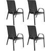 ISLAND + SOFIA kerti bútor szett: Kerek asztal 60 cm і 4 szék, fekete (10070027)